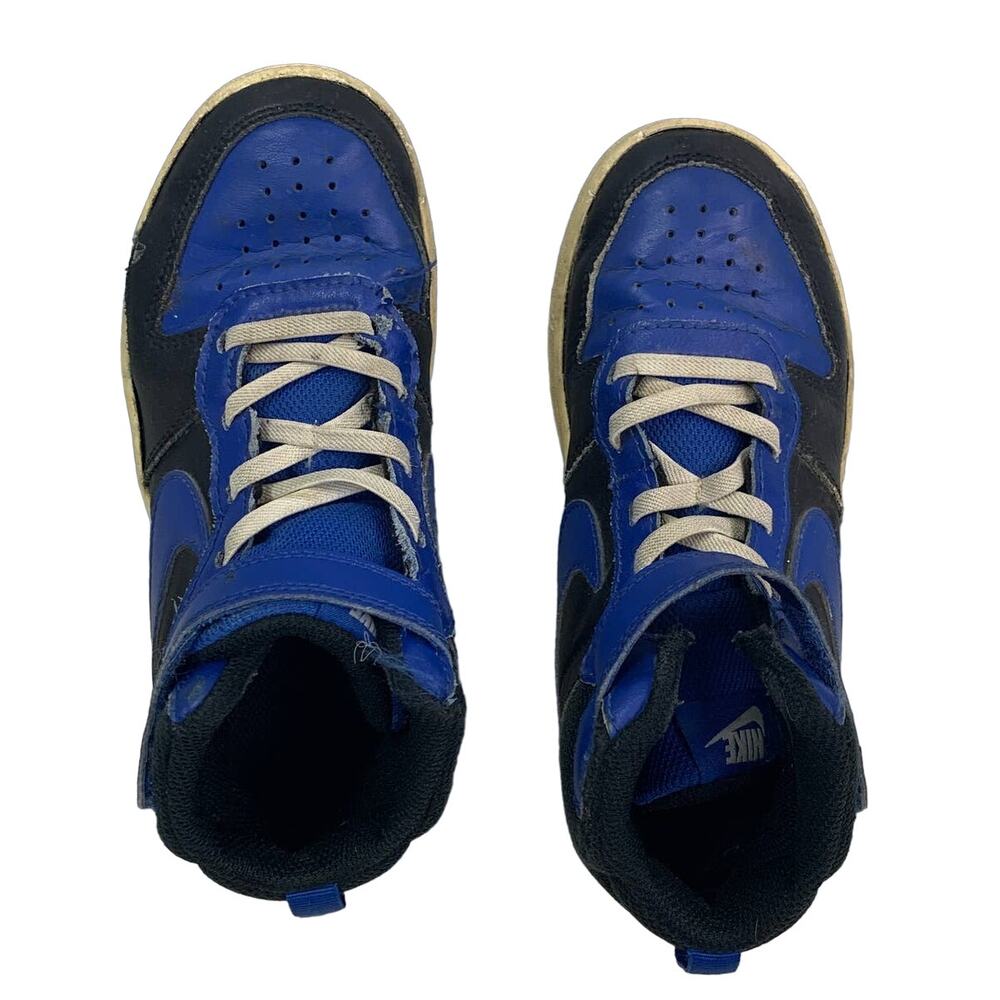 Nike 2020 Kids Boys Size 13.5 Faux Leather Upper High Top Tennis Athletic Shoes - Picture 4 of 6